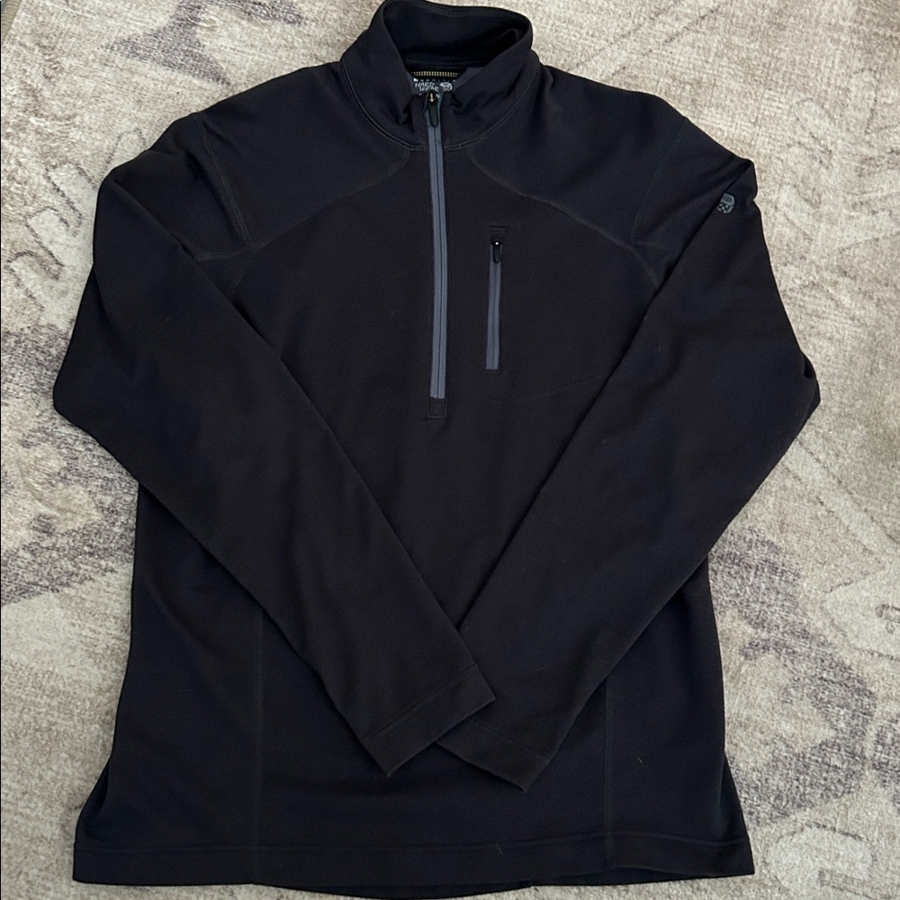 Men’s Mountain Hardware 1/2 Zip Long Sleeve Knit Lightweight Fleece Size Medium